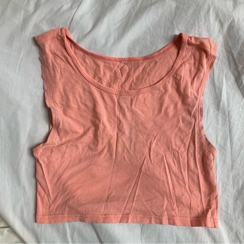 Peach Crop Top
